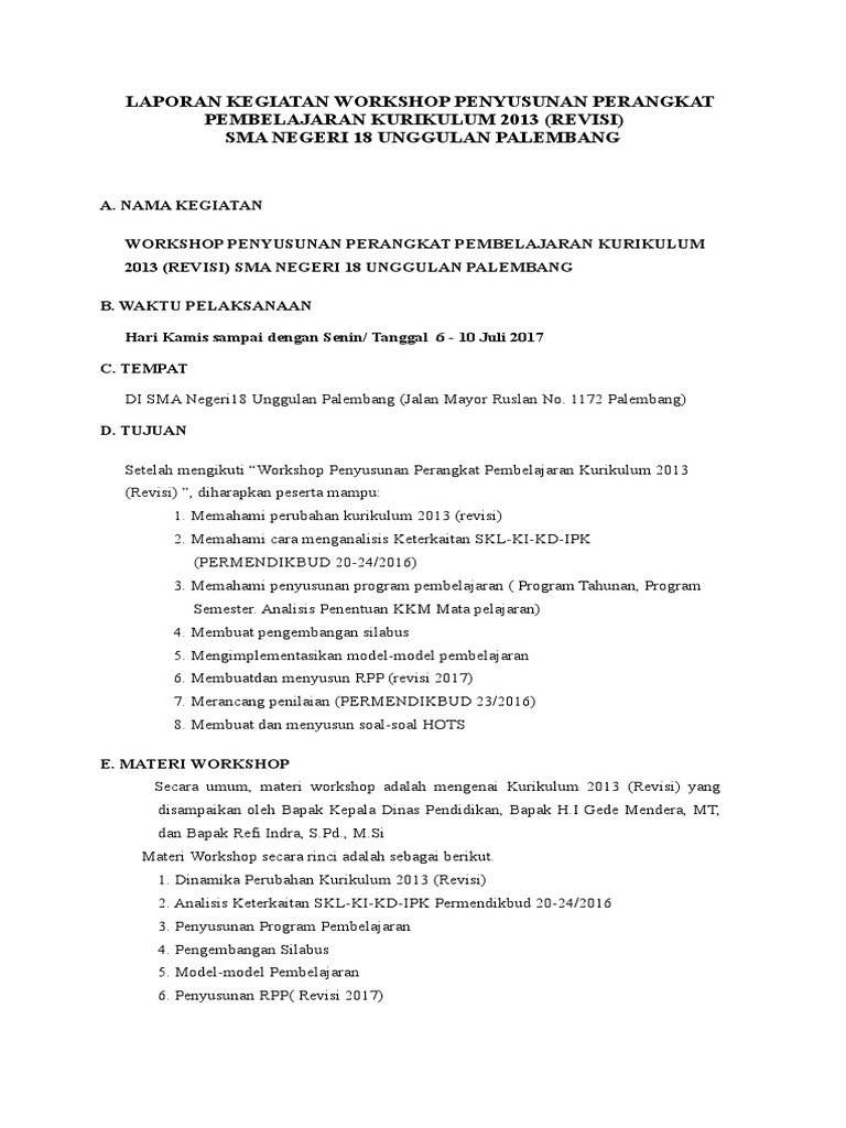 Contoh Laporan Kegiatan Ekstrakurikuler Rohis