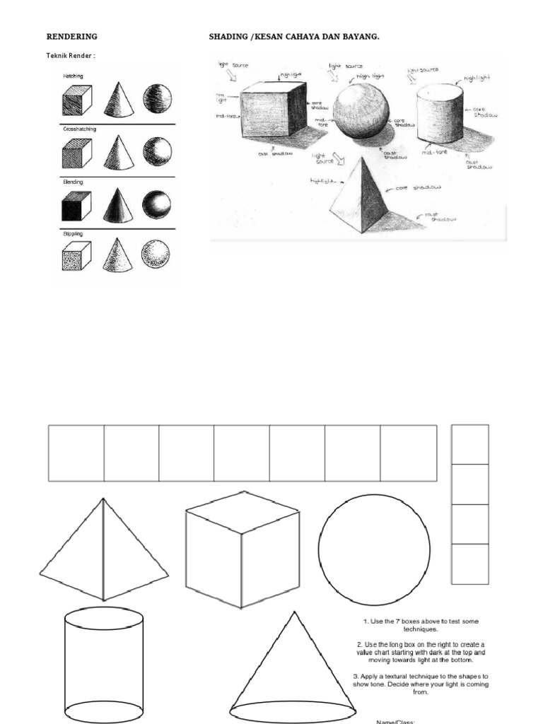 Rendering and Shading Techniques | PDF