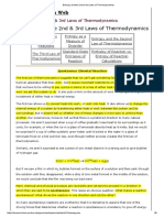 Entropy and The 2nd & 3rd Laws of Thermodynamics