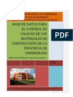 Control de Calidad de Materiales de Construccion