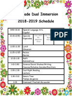 Classroom Schedule 2018