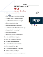 Worksheet-Error Past Simple PDF