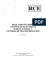 Reglamento Sobre Centrales Eléctricas,Subestaciones y Centros de Transformación.