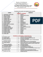 Transmittal Report To Deped