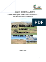 Gobierno Regional Puno Gerencia Regional de Recursos Naturales y Gestión Del Medio Ambiente 2014 - 2021