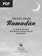 Profit From Ramadān - Shaykh Saleem Dhorat