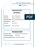 Assignment Brief (BHC) April 2018