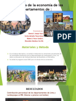 Panorama de La Economía de Los Departamentos LAMBAYEQUE-LIMA