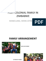 Post-Colonial Family in Zimbabwe WJM