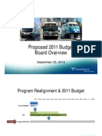 Sound Transit Budget Proposals