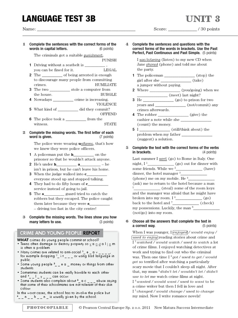 My Matura Success Intermediate Testy Pdf