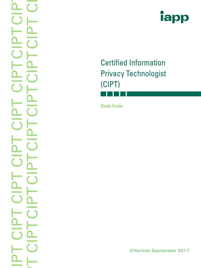 CIPT Certification Study Guide Overview | PDF | Internet Privacy ...