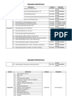 Resume Portofolio: Bagian Portofolio Tanggal Pengampu