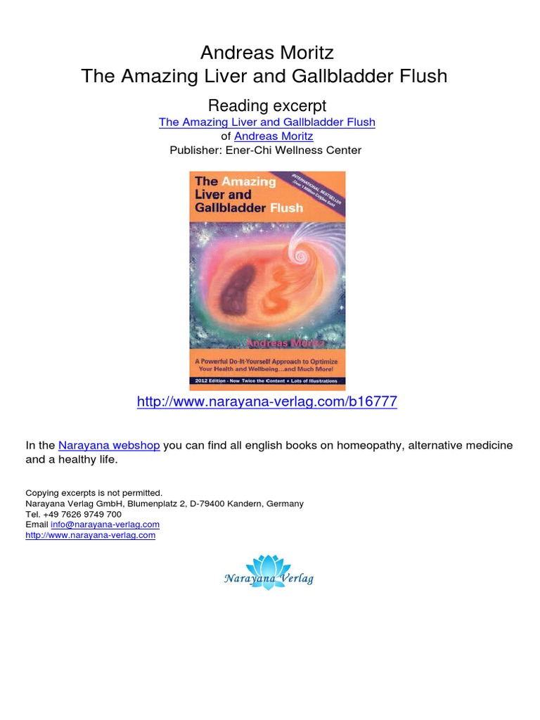The Amazing Liver and Gallbladder Flush Andreas Moritz.16777 1table of