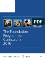 Foundation Programme Curriculum 2016