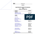 WDM3D Locomotive Maintenance Manual Index