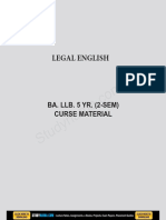 Legal English Ebook & Lecture Notes PDF Download (Studynama - Com - India's Biggest Website For Law Study Material Downloads)