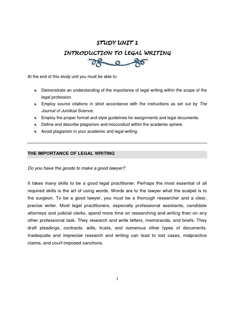 Legal Writing Essentials for LLB Students | PDF | Plagiarism | Lawyer