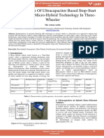 Implementation of Ultracapacitor Based Stop Start System Using Micro Hybrid Technology in Three Wheeler