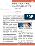 What Is Sexual and Reproductive Health Promotion What Are Sexual Health Issues How Sexual and Reproductive Health Status Can Be Improved