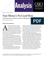 Your Money's No Good Here: How Restrictions On Private Securities Offerings Harm Investors