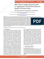 Effect of Edible Gum Coating Glycerin and Calcium Lactate Application On The Post Harvest Quality of Guava Fruit