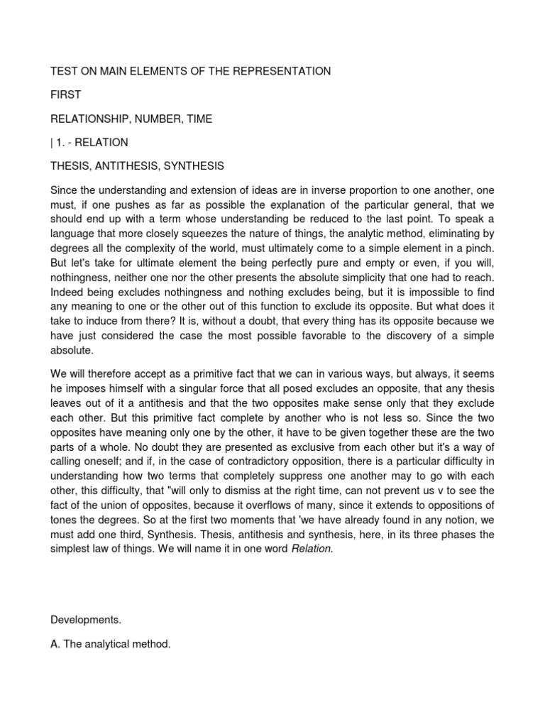 Thesis and antithesis examples picture