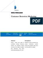 Customer Retention Marketing - Modul