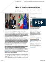 Was Passiert Bloss in Italien? Antworten Auf Sechs Fragen - News International