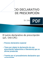 5 -Juicio Declarativo de Prescrición