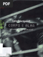 Wacquant, Loic. Corpo e Alma.