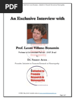 An Exclusive Interview With Prof. Leoni Bonamin by DR Saurav Aora, IPRH