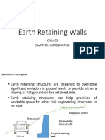 Earth Retaining Walls: CIVL455 Chapter I: Introduction