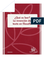 Vidarte, Paco - ¿Qué es leer. La invención del texto en filosofía.pdf