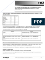 B1+ Diagnostic Test Teacher's Guide and Answer Key