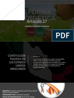 Artículo 27 de La Constitución