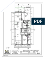 Plano en Planta de Departamento Familiar