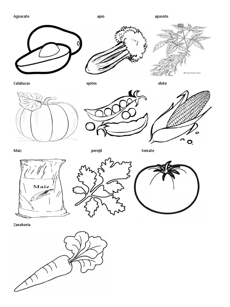 Frutas para Colorear | PDF