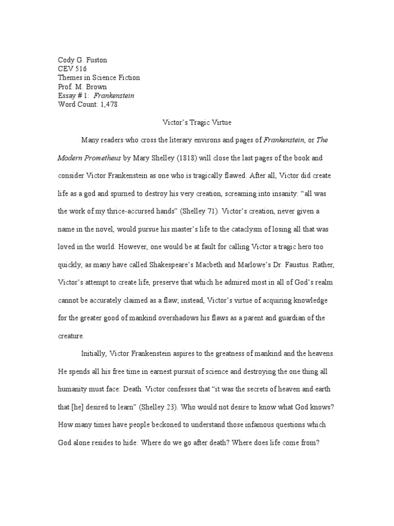 5 paragraph essay on frankenstein image