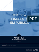 Aula1 - Apostila-Oratória - Como Falar em Público