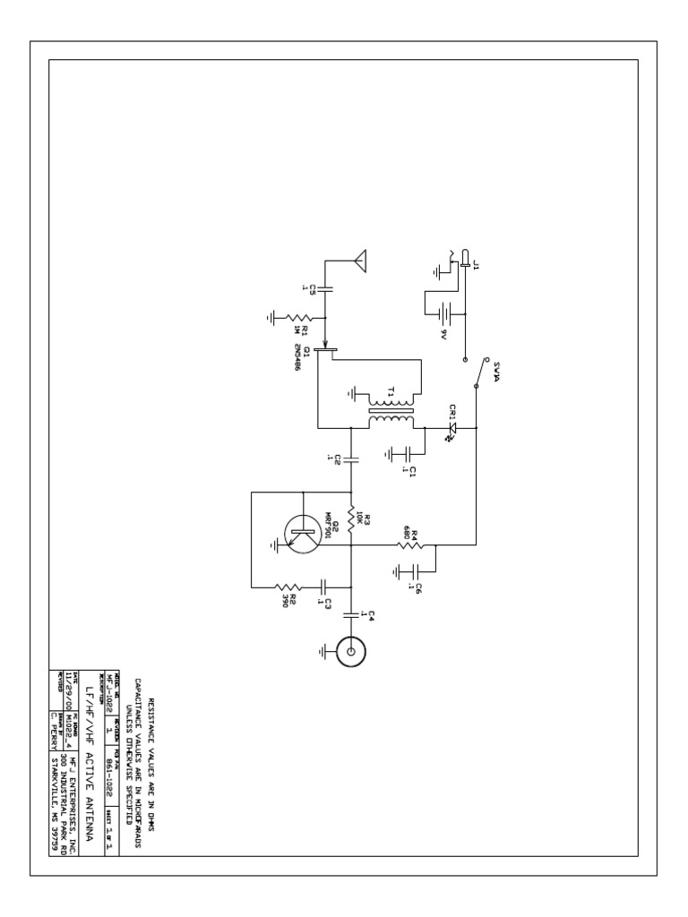 MFJ 1022 Schematic