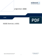 Mark Schemes Summer 2008: IGCSE Chemistry (4335)