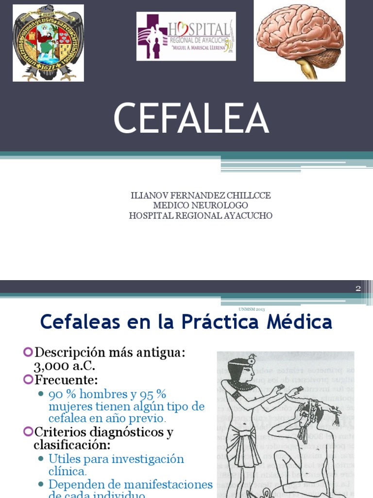 Clasificación y Tratamiento de Cefaleas | PDF | Migraña | Dolor de cabeza