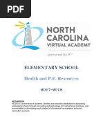 Elementary Health and PE Resource Guide 2017-2018