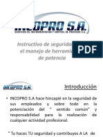 Incopro Presentacion Manejo de Herramientas Electricas (1) (3)