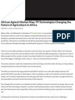 African Agtech Market Map: 99 Technologies Changing The Future of Agriculture in Africa - AgFunderNe