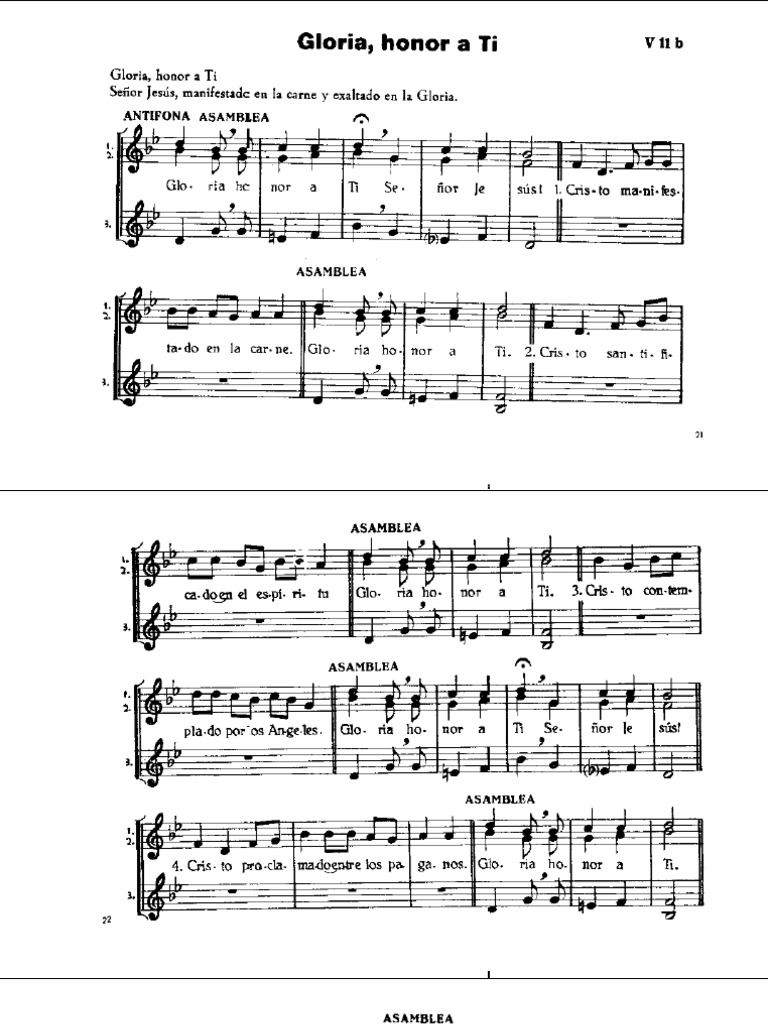 GLORIA HONOR A TI Lucien Deiss PDF PDF