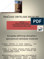 P1 Značajke Obiteljske Medicine