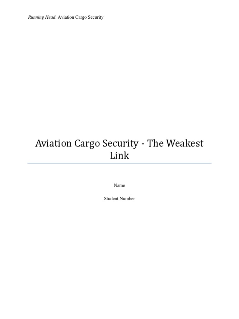 Aviation Cargo Security 3 PDF Cargo Security
