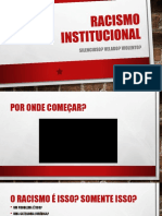 RACISMO INSTITUCIONAL